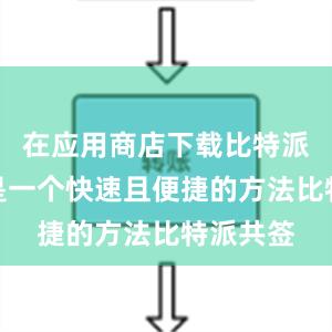 在应用商店下载比特派钱包也是一个快速且便捷的方法比特派共签