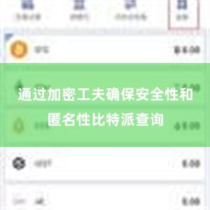 通过加密工夫确保安全性和匿名性比特派查询