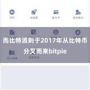 而比特派则于2017年从比特币分叉而来bitpie